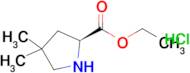 Ethyl (S)-4,4-dimethylpyrrolidine-2-carboxylate hydrochloride