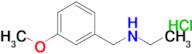 N-(3-methoxybenzyl)ethanamine hydrochloride