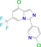 8-Chloro-3-(6-chloropyridin-3-yl)-6-(trifluoromethyl)imidazo[1,5-a]pyridine