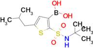 (2-(N-(tert-butyl)sulfamoyl)-5-isobutylthiophen-3-yl)boronic acid