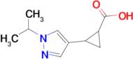 2-(1-Isopropyl-1H-pyrazol-4-yl)cyclopropane-1-carboxylic acid