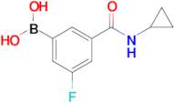 (3-(Cyclopropylcarbamoyl)-5-fluorophenyl)boronic acid