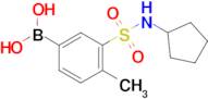 (3-(N-cyclopentylsulfamoyl)-4-methylphenyl)boronic acid