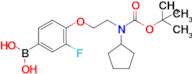 (4-(2-((Tert-butoxycarbonyl)(cyclopentyl)amino)ethoxy)-3-fluorophenyl)boronic acid