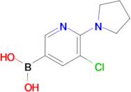 (5-Chloro-6-(pyrrolidin-1-yl)pyridin-3-yl)boronic acid