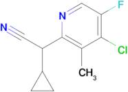 2-(4-Chloro-5-fluoro-3-methylpyridin-2-yl)-2-cyclopropylacetonitrile