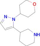 3-(1-(Tetrahydro-2H-pyran-4-yl)-1H-pyrazol-5-yl)piperidine