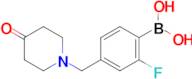 (2-Fluoro-4-((4-oxopiperidin-1-yl)methyl)phenyl)boronic acid