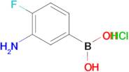 (3-Amino-4-fluorophenyl)boronic acid hydrochloride