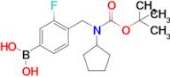 (4-(((Tert-butoxycarbonyl)(cyclopentyl)amino)methyl)-3-fluorophenyl)boronic acid