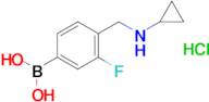 (4-((Cyclopropylamino)methyl)-3-fluorophenyl)boronic acid hydrochloride