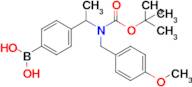 (4-(1-((Tert-butoxycarbonyl)(4-methoxybenzyl)amino)ethyl)phenyl)boronic acid