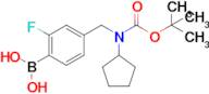 (4-(((Tert-butoxycarbonyl)(cyclopentyl)amino)methyl)-2-fluorophenyl)boronic acid