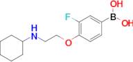 (4-(2-(Cyclohexylamino)ethoxy)-3-fluorophenyl)boronic acid