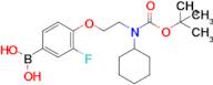 (4-(2-((Tert-butoxycarbonyl)(cyclohexyl)amino)ethoxy)-3-fluorophenyl)boronic acid