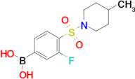 (3-Fluoro-4-((4-methylpiperidin-1-yl)sulfonyl)phenyl)boronic acid