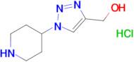 (1-(Piperidin-4-yl)-1H-1,2,3-triazol-4-yl)methanol hydrochloride