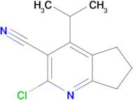 2-Chloro-4-isopropyl-6,7-dihydro-5H-cyclopenta[b]pyridine-3-carbonitrile