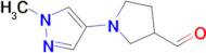 1-(1-Methyl-1H-pyrazol-4-yl)pyrrolidine-3-carbaldehyde