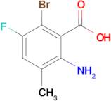 2-Amino-6-bromo-5-fluoro-3-methylbenzoic acid