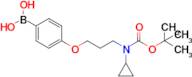 (4-(3-((Tert-butoxycarbonyl)(cyclopropyl)amino)propoxy)phenyl)boronic acid