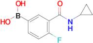 (3-(Cyclopropylcarbamoyl)-4-fluorophenyl)boronic acid