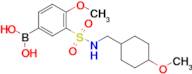 (4-Methoxy-3-(N-((4-methoxycyclohexyl)methyl)sulfamoyl)phenyl)boronic acid