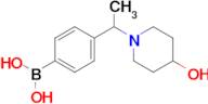 (4-(1-(4-Hydroxypiperidin-1-yl)ethyl)phenyl)boronic acid