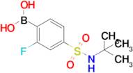 (4-(N-(tert-butyl)sulfamoyl)-2-fluorophenyl)boronic acid