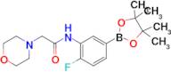 N-(2-fluoro-5-(4,4,5,5-tetramethyl-1,3,2-dioxaborolan-2-yl)phenyl)-2-morpholinoacetamide