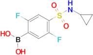 (4-(N-cyclopropylsulfamoyl)-2,5-difluorophenyl)boronic acid