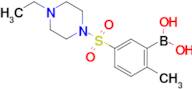 (5-((4-Ethylpiperazin-1-yl)sulfonyl)-2-methylphenyl)boronic acid