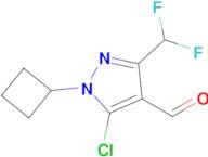 5-Chloro-1-cyclobutyl-3-(difluoromethyl)-1H-pyrazole-4-carbaldehyde