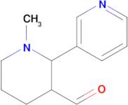 1-Methyl-2-(pyridin-3-yl)piperidine-3-carbaldehyde