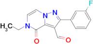 5-Ethyl-2-(3-fluorophenyl)-4-oxo-4,5-dihydropyrazolo[1,5-a]pyrazine-3-carbaldehyde