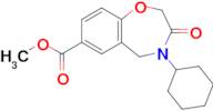 Methyl 4-cyclohexyl-3-oxo-2,3,4,5-tetrahydrobenzo[f][1,4]oxazepine-7-carboxylate