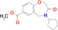 Methyl 4-cyclopentyl-3-oxo-2,3,4,5-tetrahydrobenzo[f][1,4]oxazepine-7-carboxylate