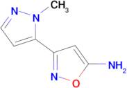 3-(1-Methyl-1H-pyrazol-5-yl)isoxazol-5-amine