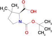 (S)-1-(tert-butoxycarbonyl)-3,3-dimethylpyrrolidine-2-carboxylic acid