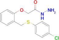 2-(2-(((4-Chlorophenyl)thio)methyl)phenoxy)acetohydrazide