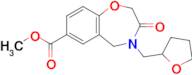 Methyl 3-oxo-4-((tetrahydrofuran-2-yl)methyl)-2,3,4,5-tetrahydrobenzo[f][1,4]oxazepine-7-carboxyla…