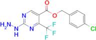 4-Chlorobenzyl 2-hydrazinyl-4-(trifluoromethyl)pyrimidine-5-carboxylate