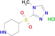 4-((4-Methyl-4H-1,2,4-triazol-3-yl)sulfonyl)piperidine hydrochloride