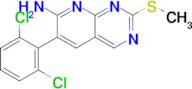 6-(2,6-Dichlorophenyl)-2-(methylthio)pyrido[2,3-d]pyrimidin-7-amine