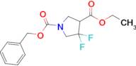 1-Benzyl 3-ethyl 4,4-difluoropyrrolidine-1,3-dicarboxylate