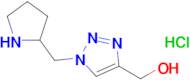 (1-(Pyrrolidin-2-ylmethyl)-1H-1,2,3-triazol-4-yl)methanol hydrochloride