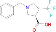 (3R,4R)-1-benzyl-4-(trifluoromethyl)pyrrolidine-3-carboxylic acid