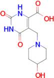 5-[(4-hydroxypiperidin-1-yl)methyl]-2,6-dioxo-1,2,3,6-tetrahydropyrimidine-4-carboxylic acid