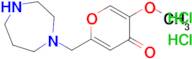 2-((1,4-Diazepan-1-yl)methyl)-5-methoxy-4H-pyran-4-one dihydrochloride