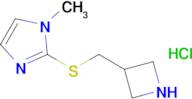 2-((Azetidin-3-ylmethyl)thio)-1-methyl-1H-imidazole hydrochloride